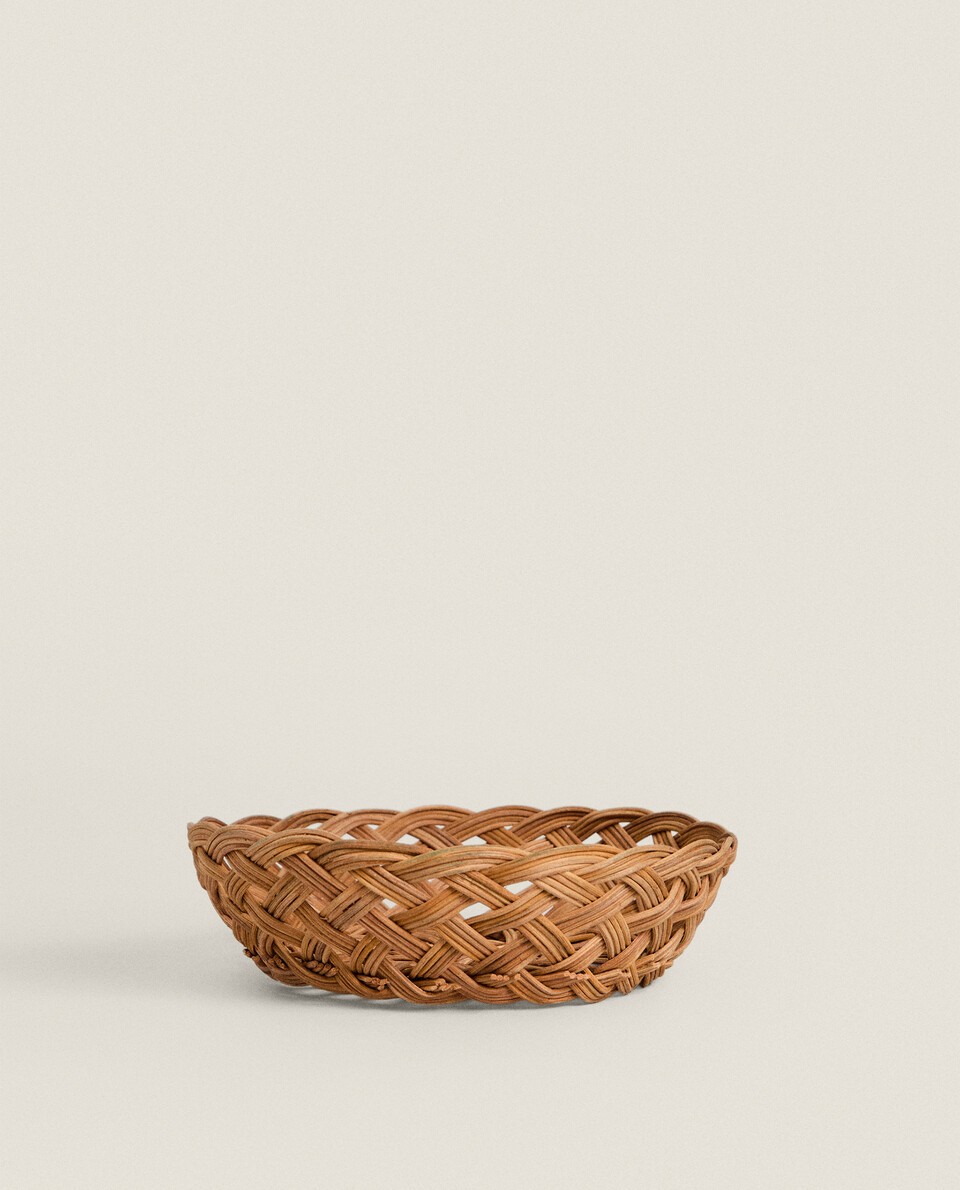 ROUND RATTAN BASKET Zara Home United Kingdom