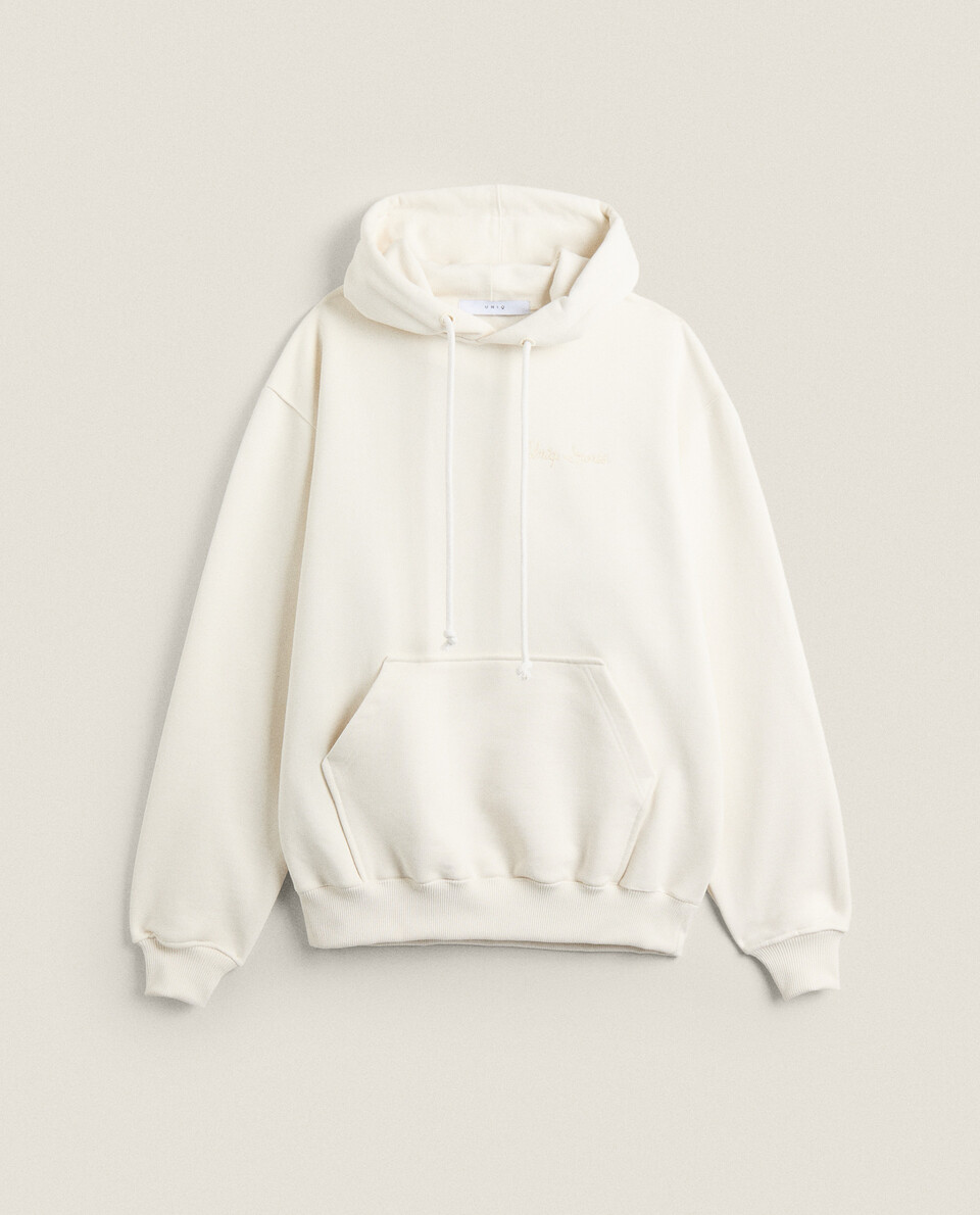 UNIQ UNISEX COTTON HOODIE | Zara Home United States of America