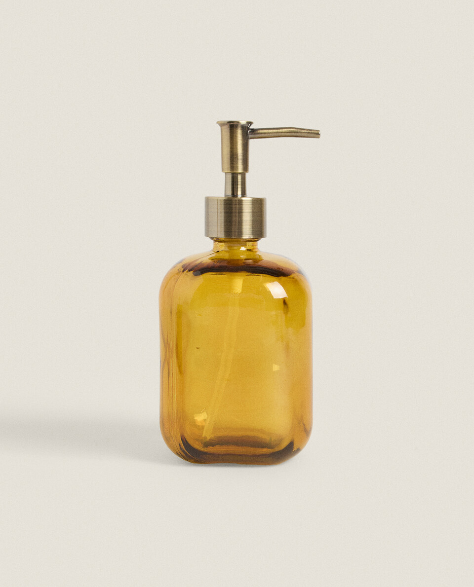 Yellow soap store dispenser