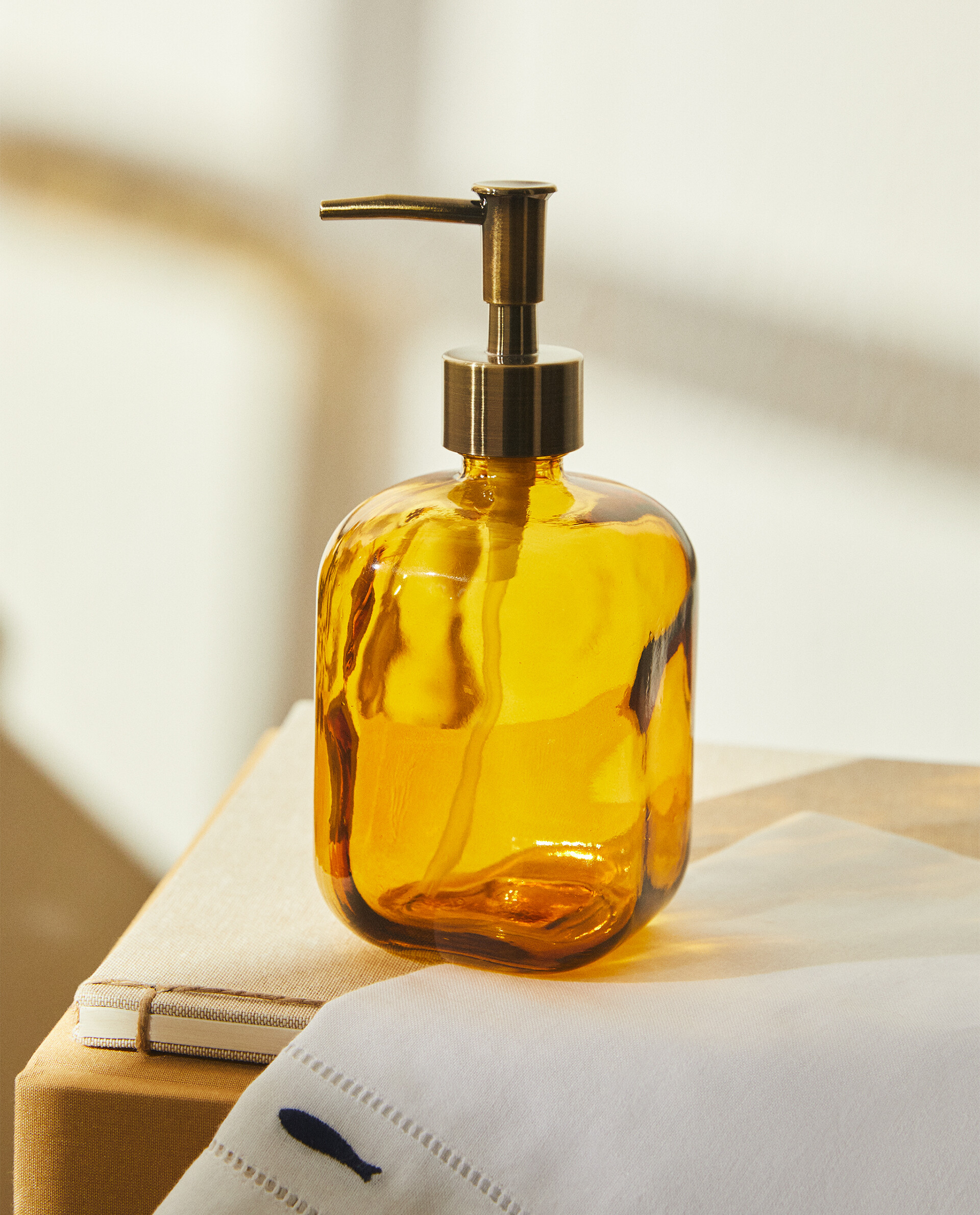 Yellow soap store dispenser