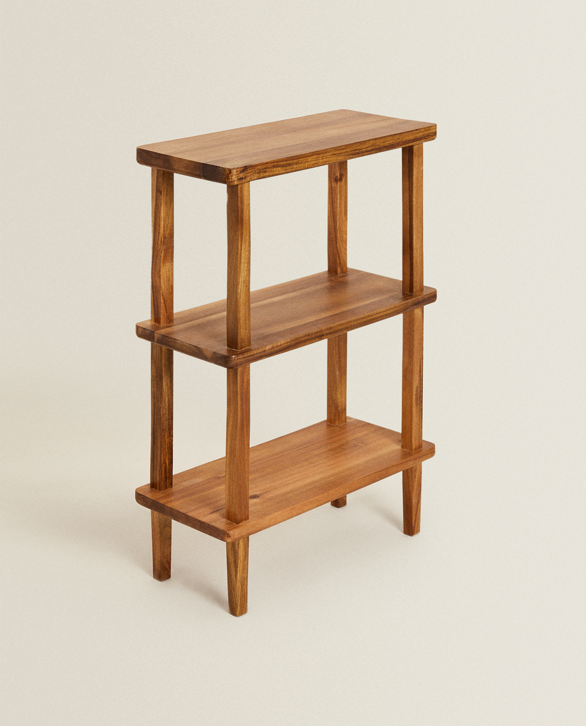 Acacia wood 2024 shelving unit