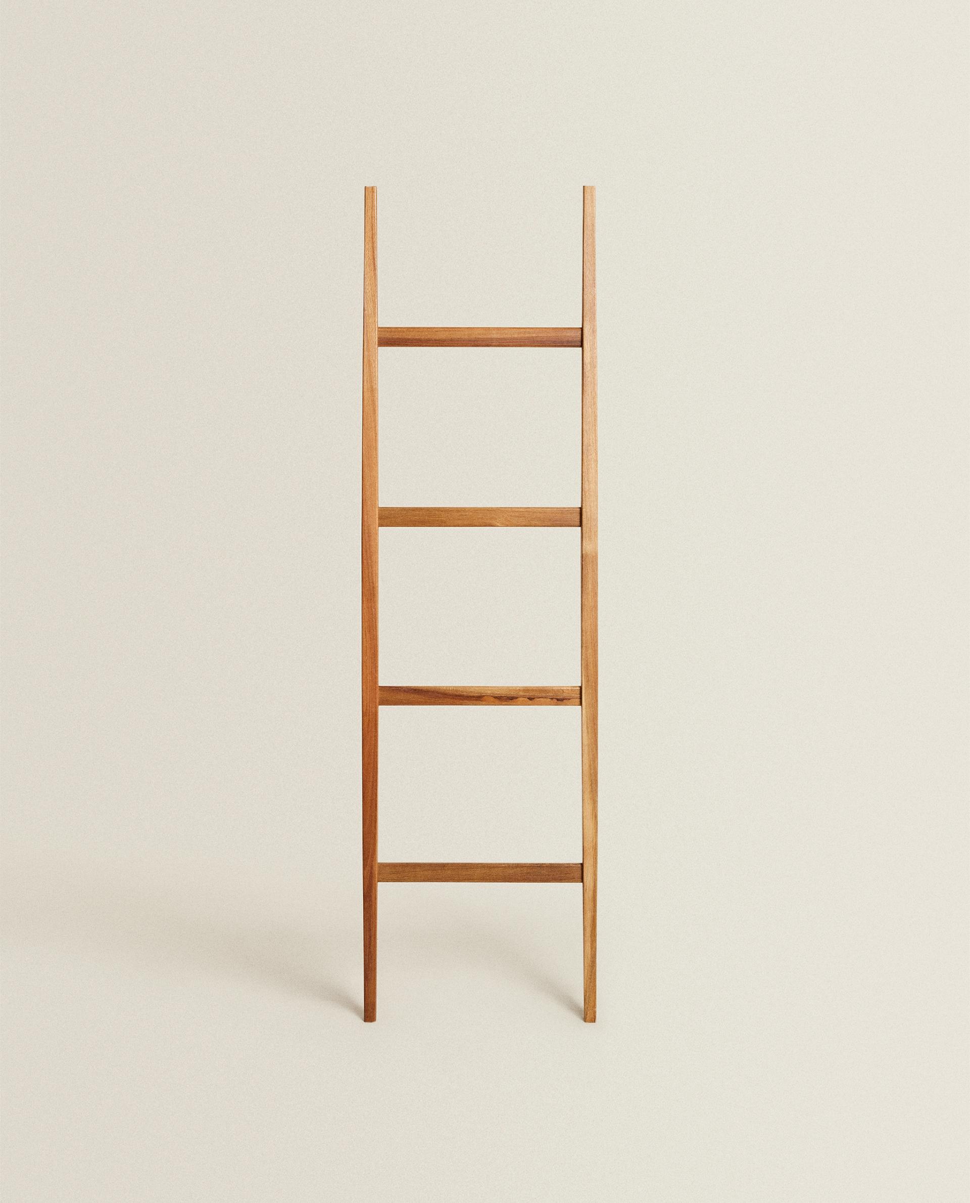 Acacia ladder deals shelf