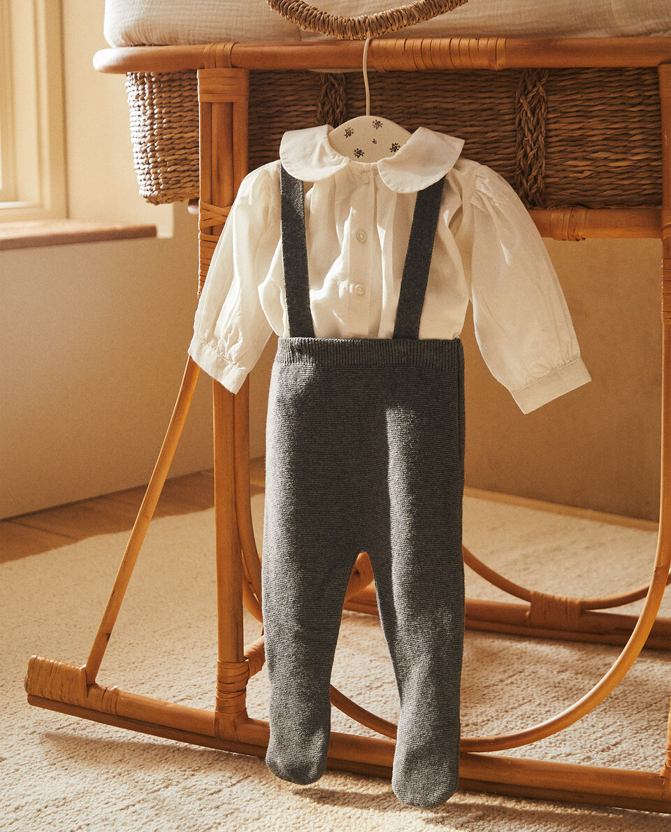 MERINO WOOL BABY DUNGAREES See all KIDS CLOTHING & FOOTWEAR