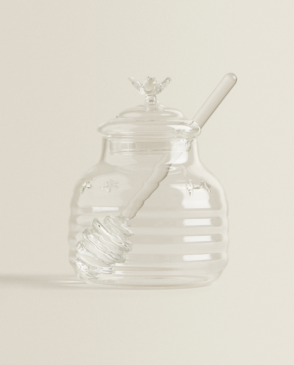 BUMBLEBEE BOROSILICATE GLASS HONEY JAR Zara Home United Kingdom