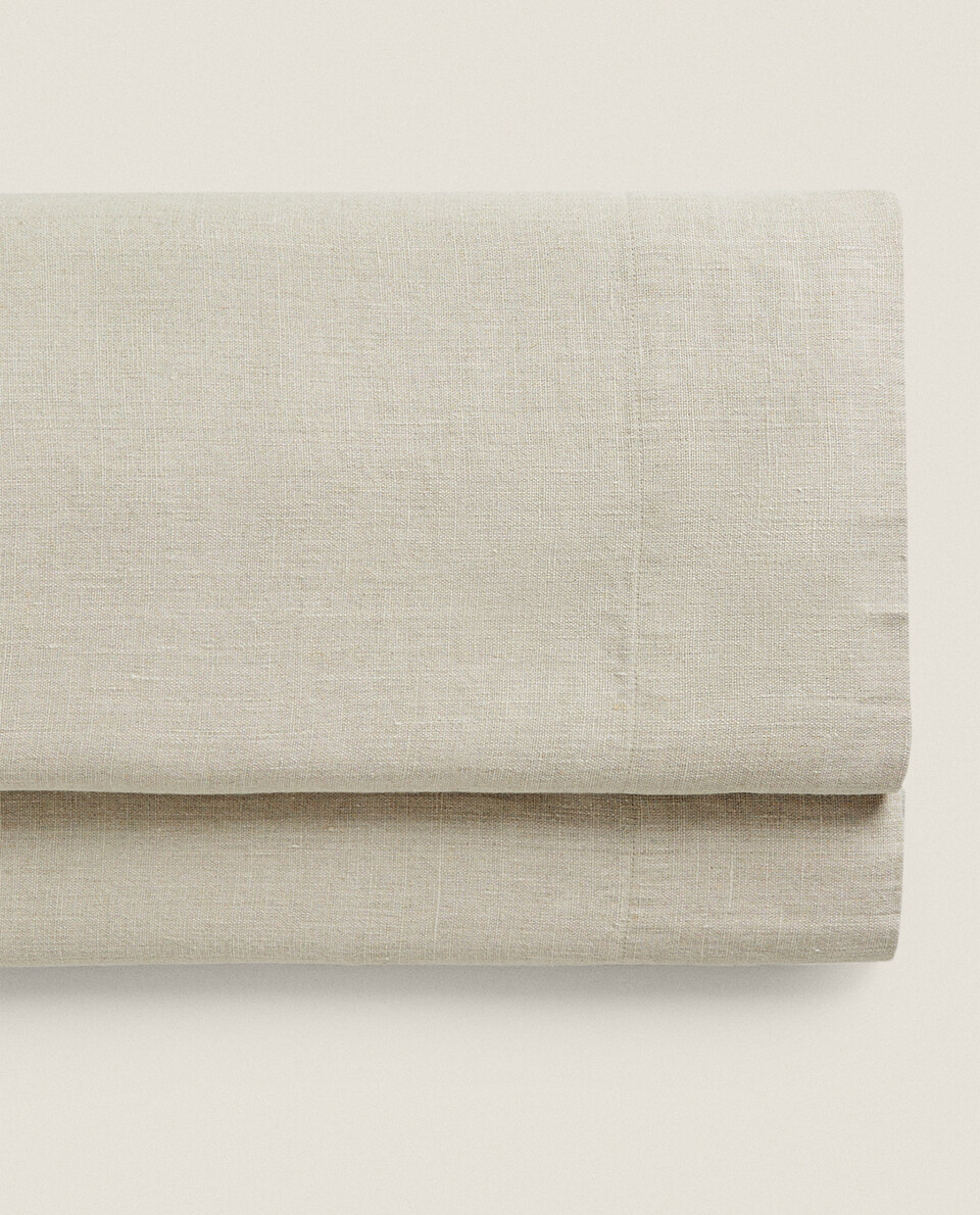 (310 GXM²) LINEN FLAT SHEET - COLLECTION - NEW IN | Zara Home United States of America