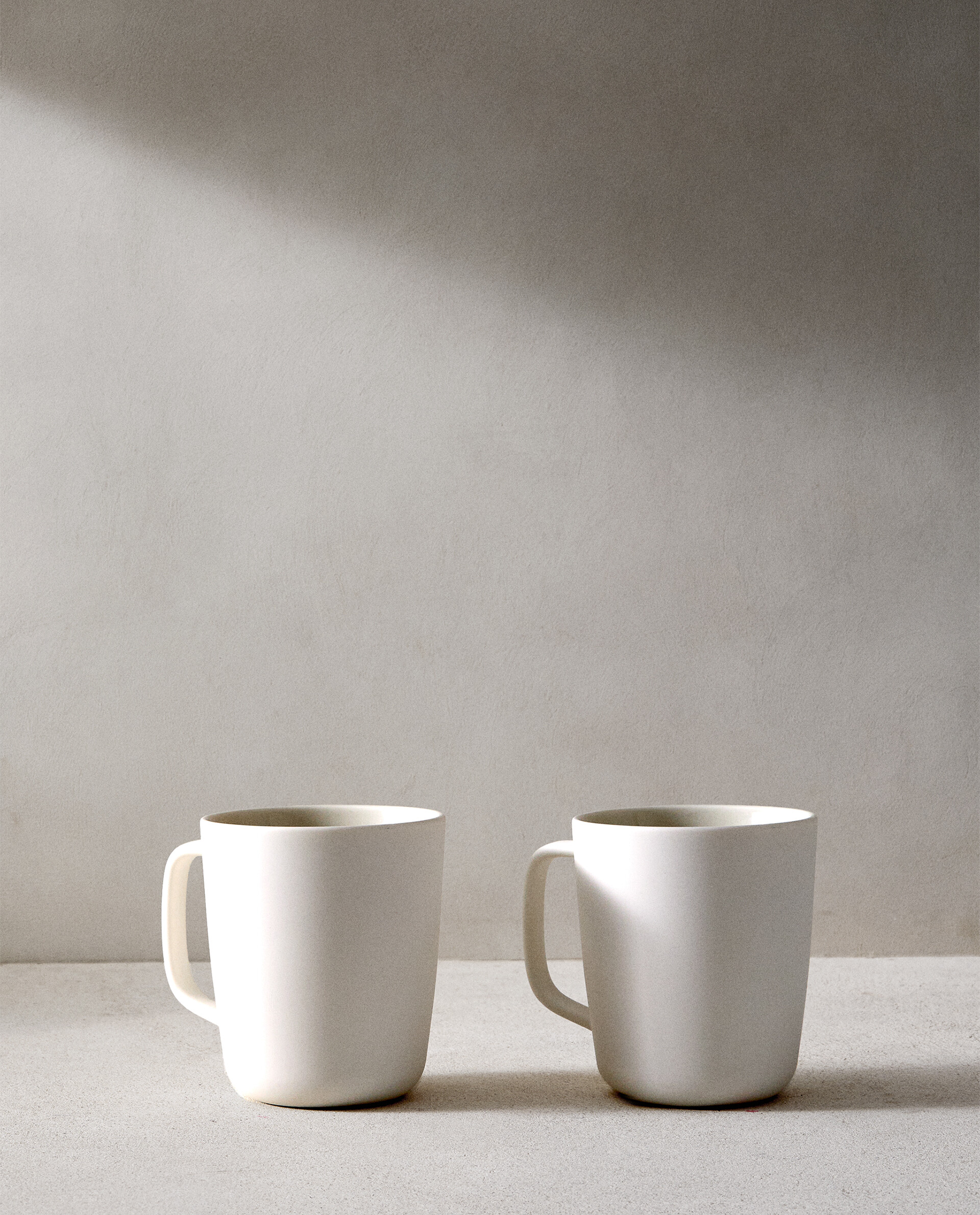 Matte White Porcelain Mugs