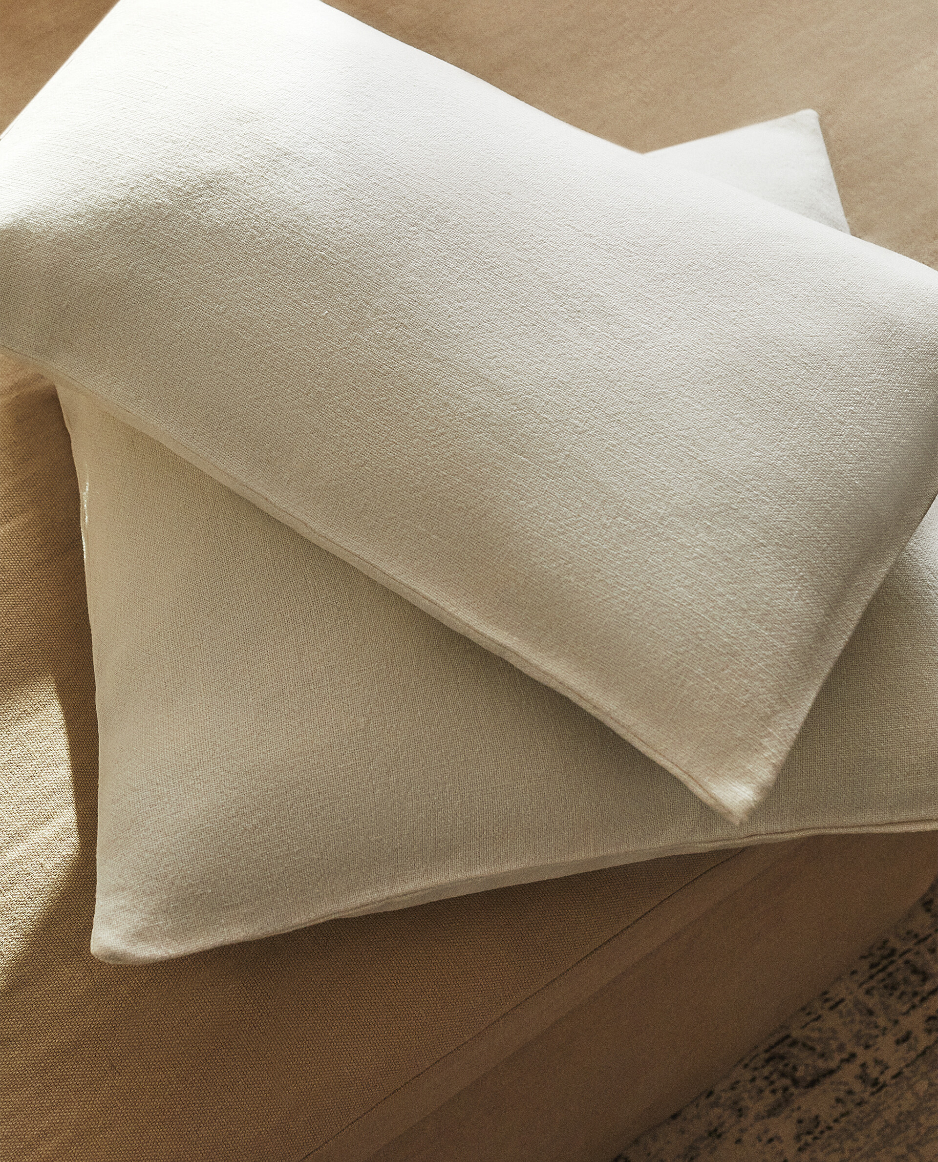 Plain linen outlet cushion covers