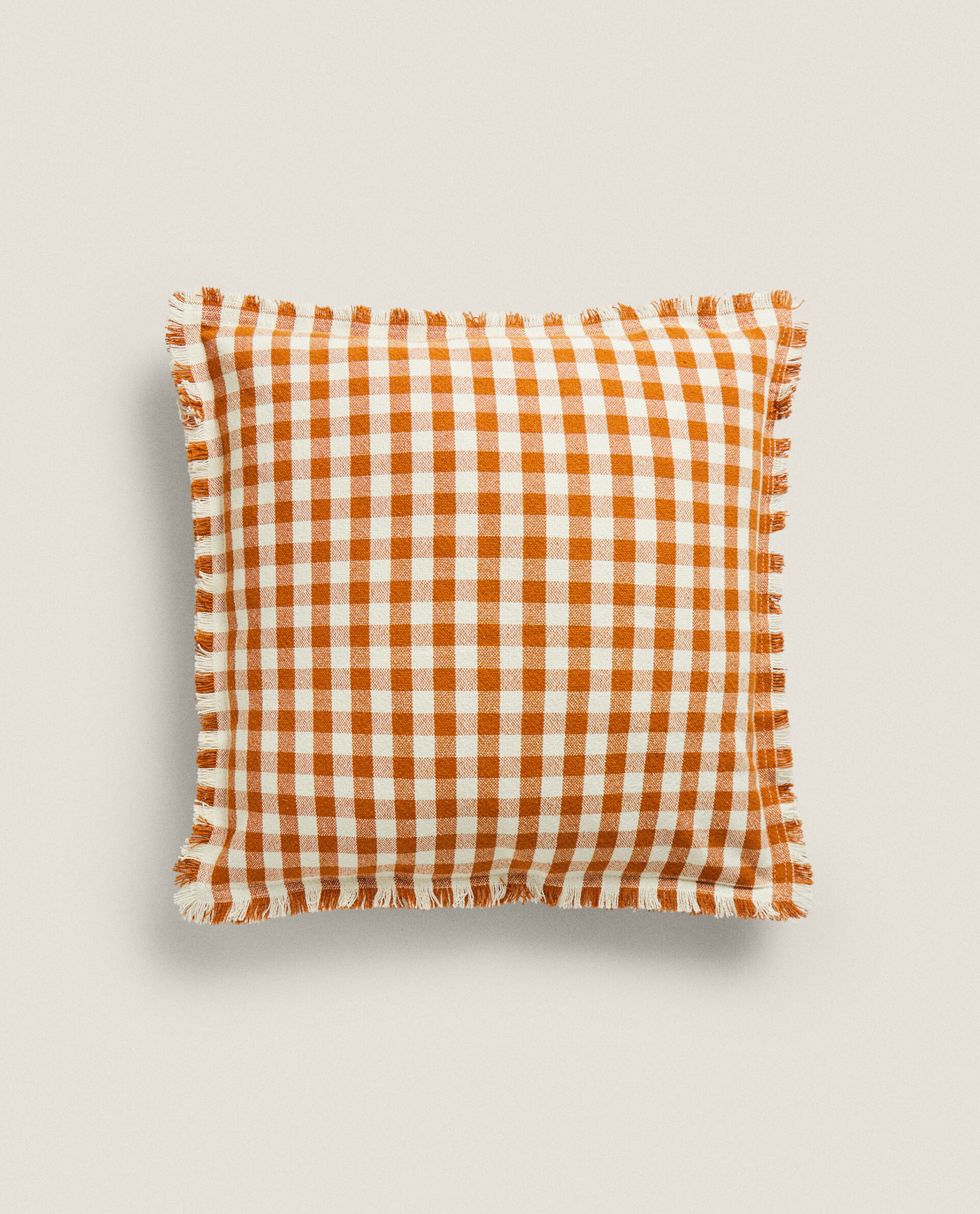 GINGHAM CHECK CUSHION COVER Zara Home Qatar