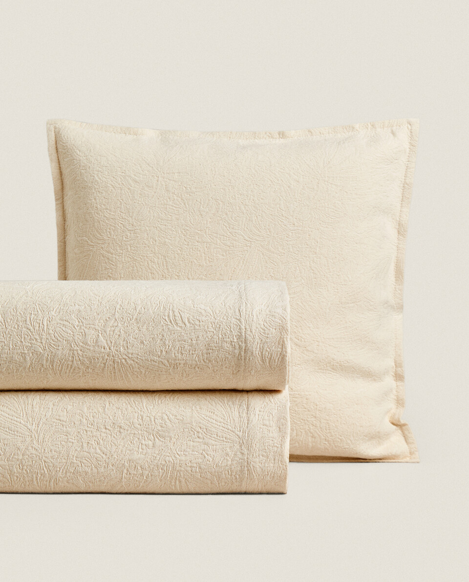 Dessus De Lit Couvre-lit Catherine Lansfield Jacquard - 240x260cm - Champagne Doré - 100% Polyester Dessus De Lits Et Couvre-lits