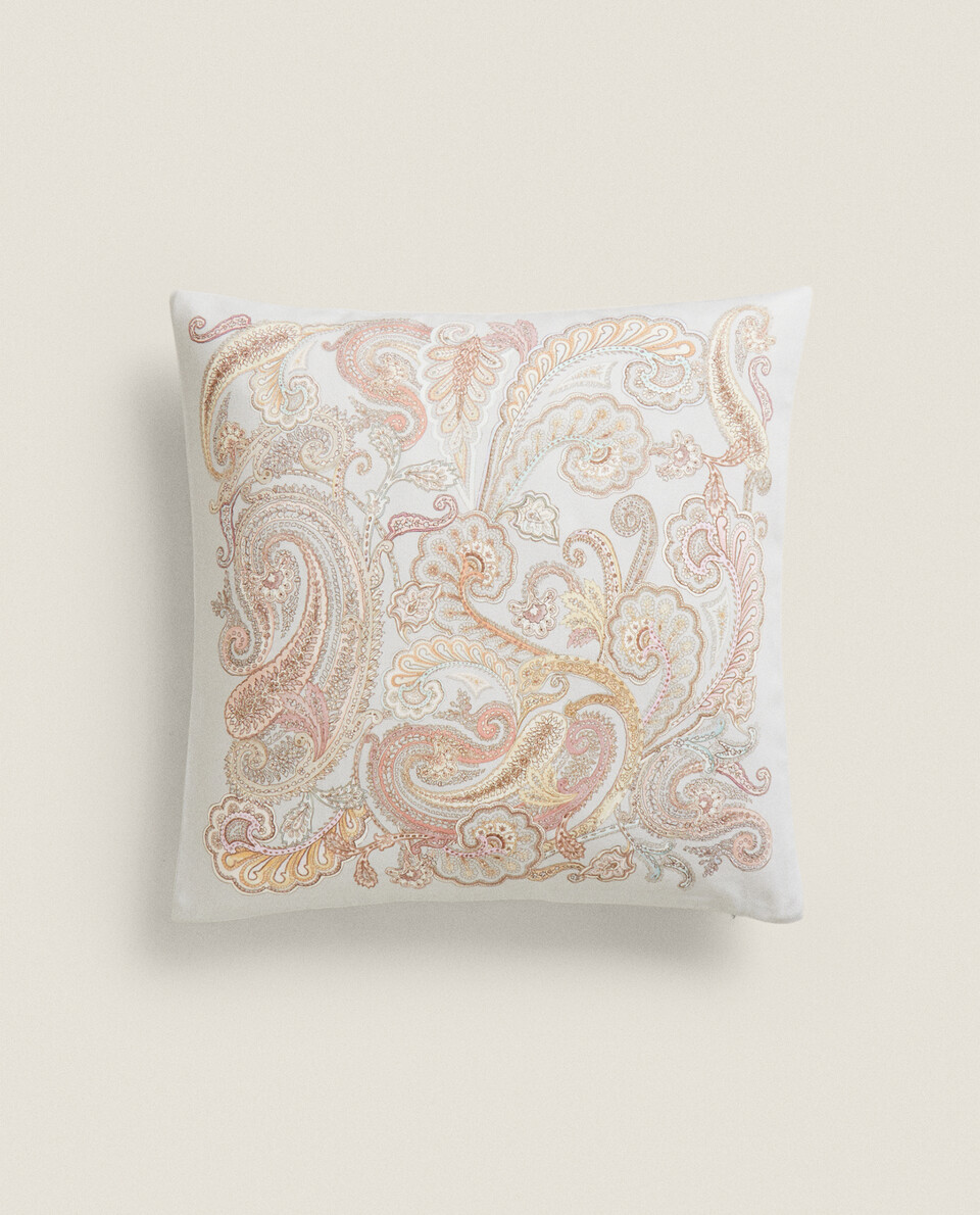 Paisley throw store pillows for couch