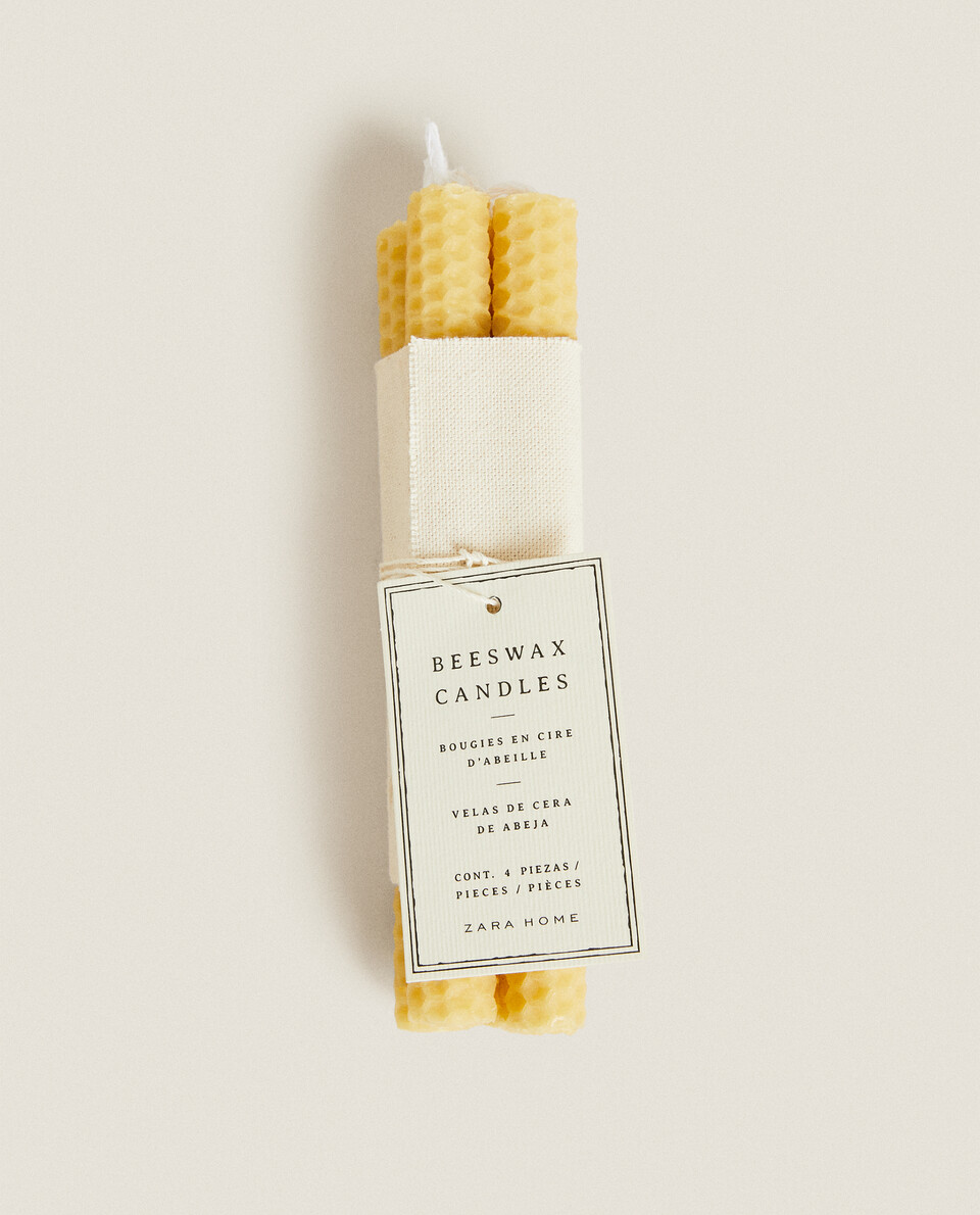 PACK OF BEESWAX CANDLES (PACK OF 4)