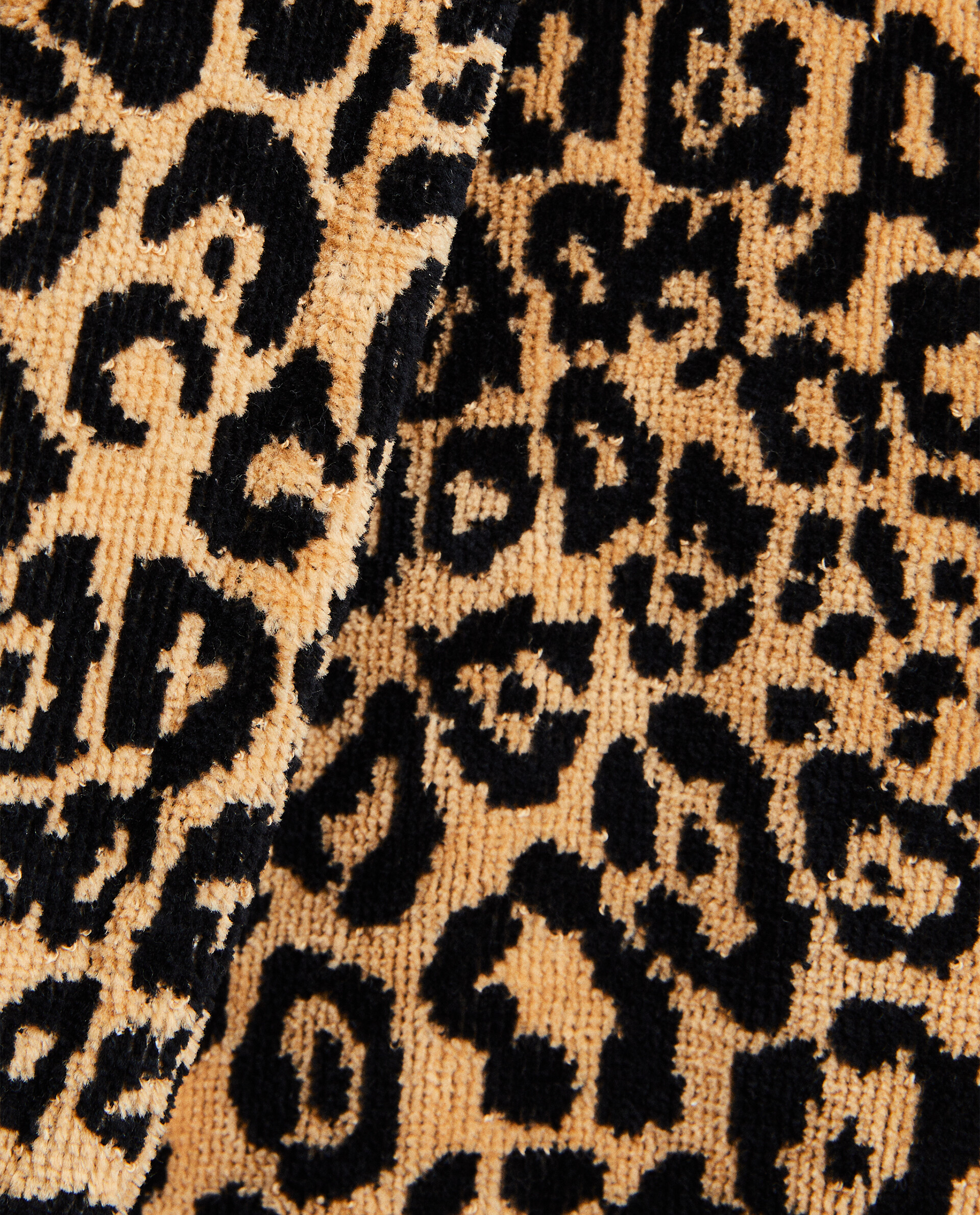 LEOPARD JACQUARD BATHROBE - Leopard