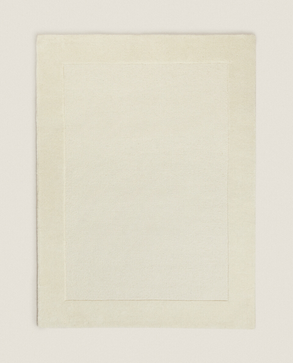 WOOL RUG WITH MATCHING BORDER Zara Home UAE ABU DHABI/AL AIN/RAS AL