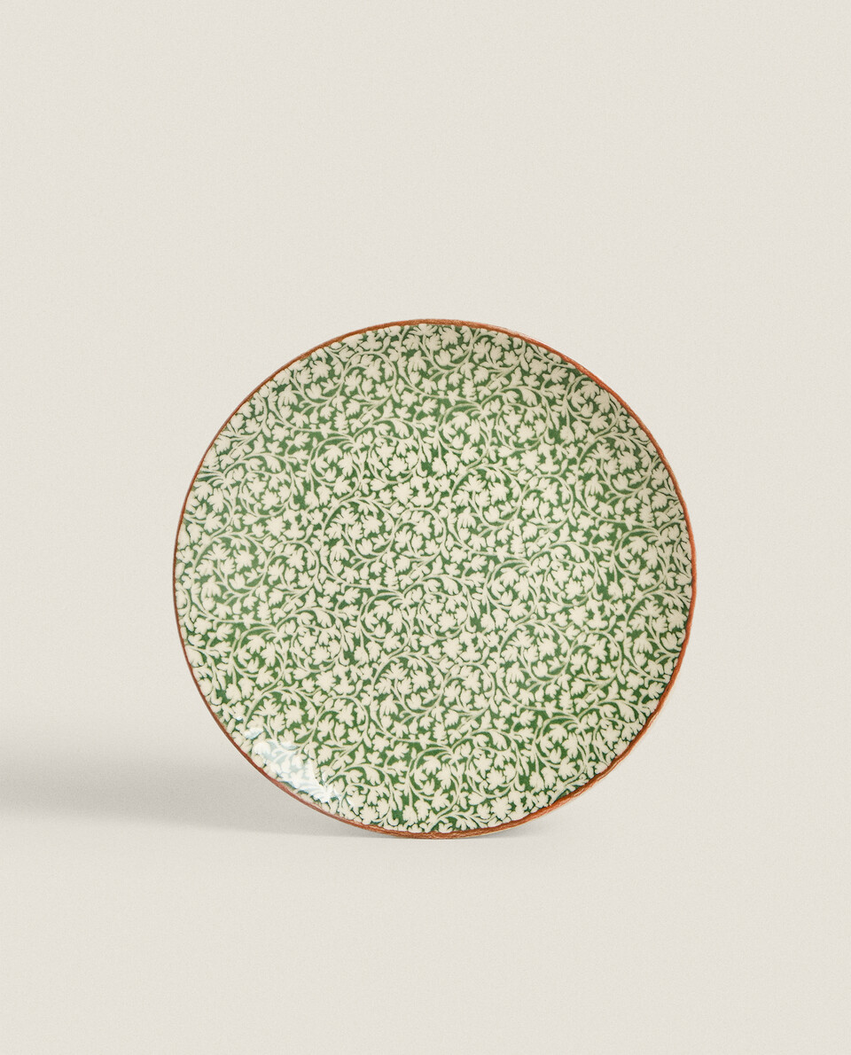 MINI FLORAL DESSERT PLATE | Zara Home United States of America