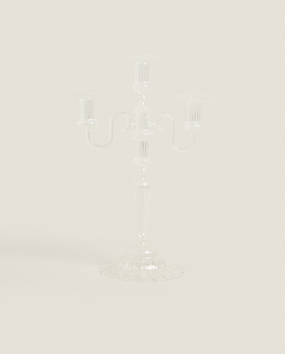 BOROSILICATE GLASS CANDELABRA Zara Home Austria