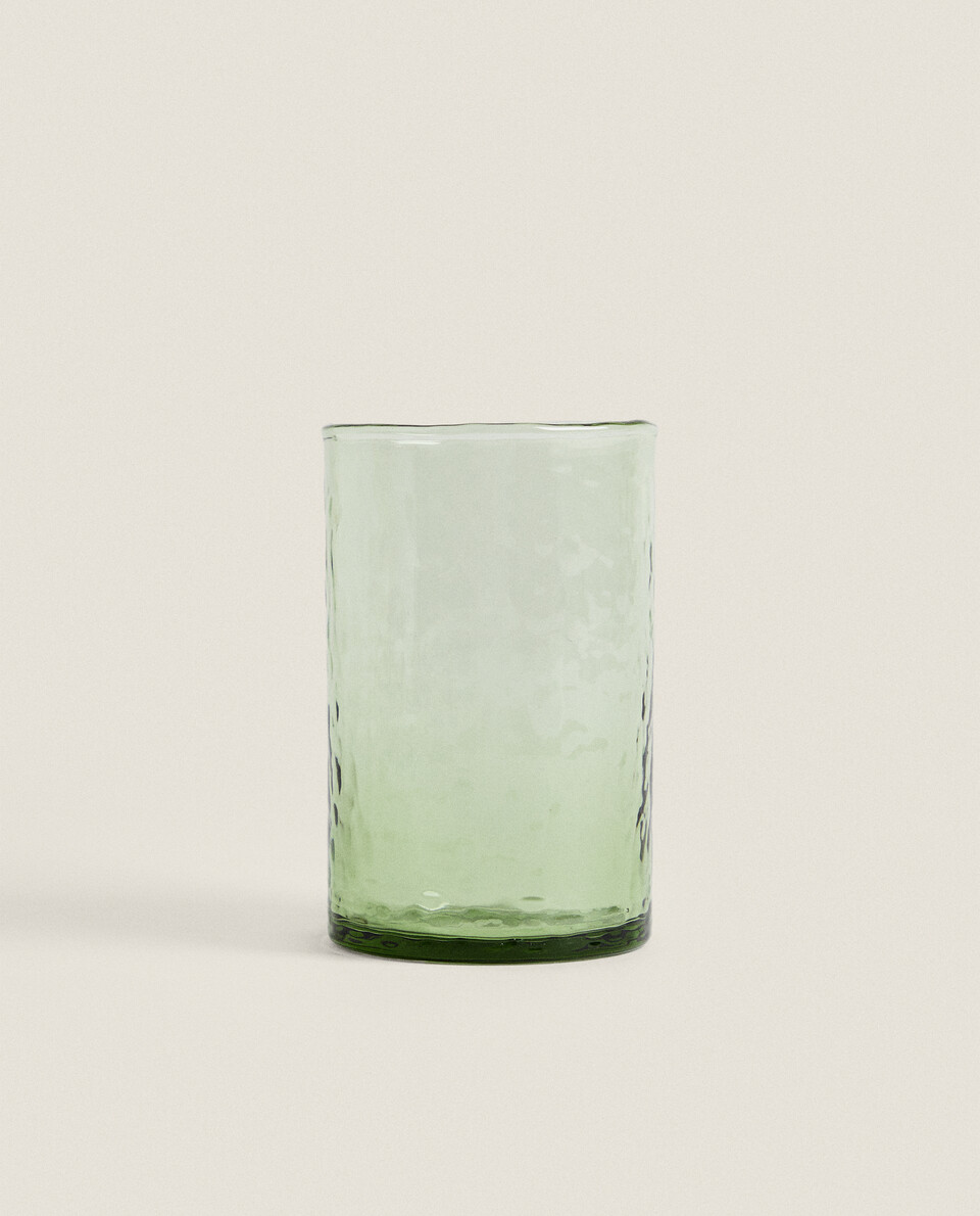 HAMMERED GLASS TUMBLER Zara Home Spain