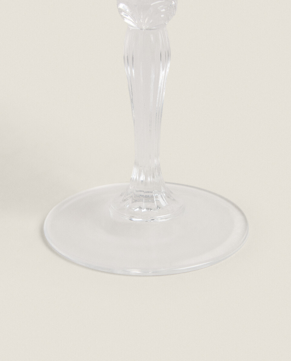 FACETED CRYSTALLINE COCKTAIL GLASS