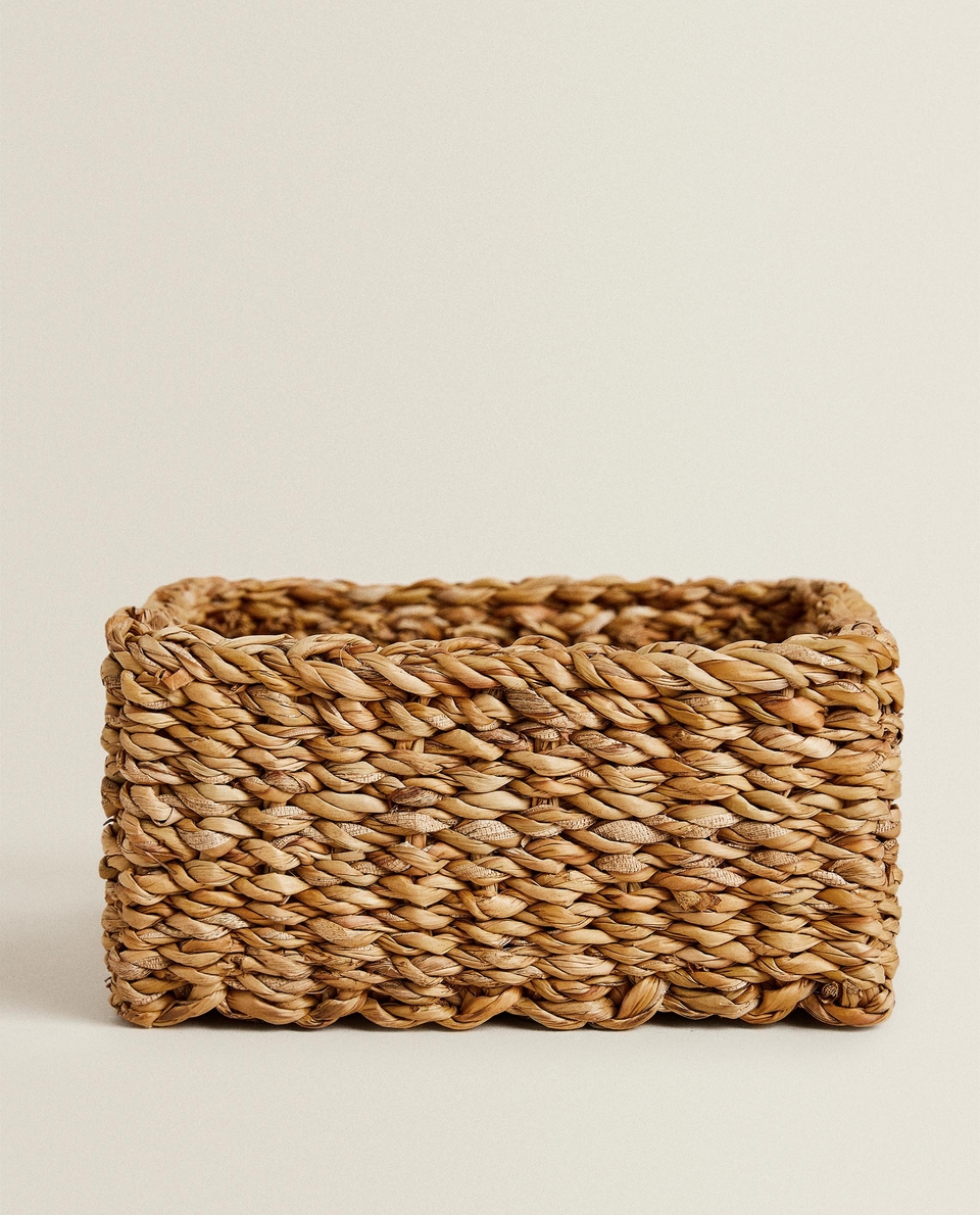 Square on sale woven baskets