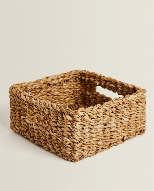 Square Wicker Laundry Basket - ZaZa Homes