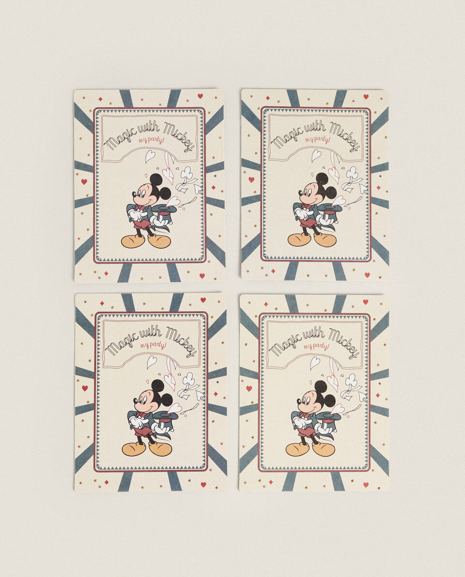 PACK OF CHILDREN’S PAPER MICKEY MOUSE © DISNEY INVITATIONS (PACK OF 4)