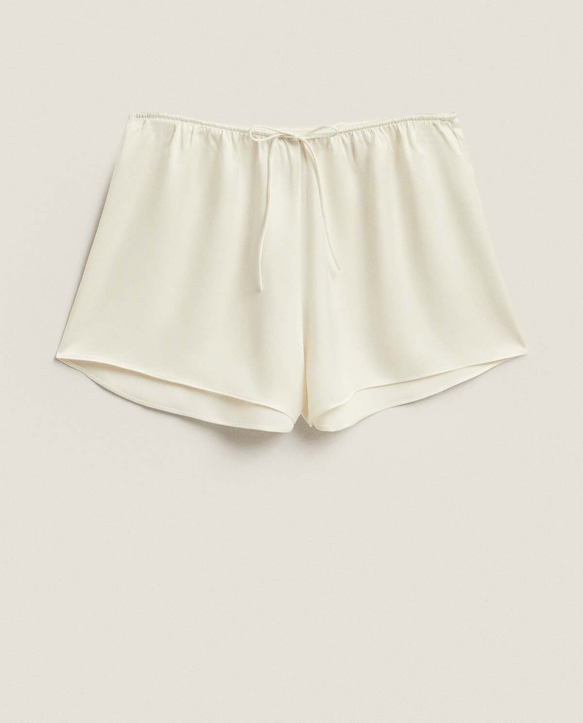 High waisted hotsell silk shorts