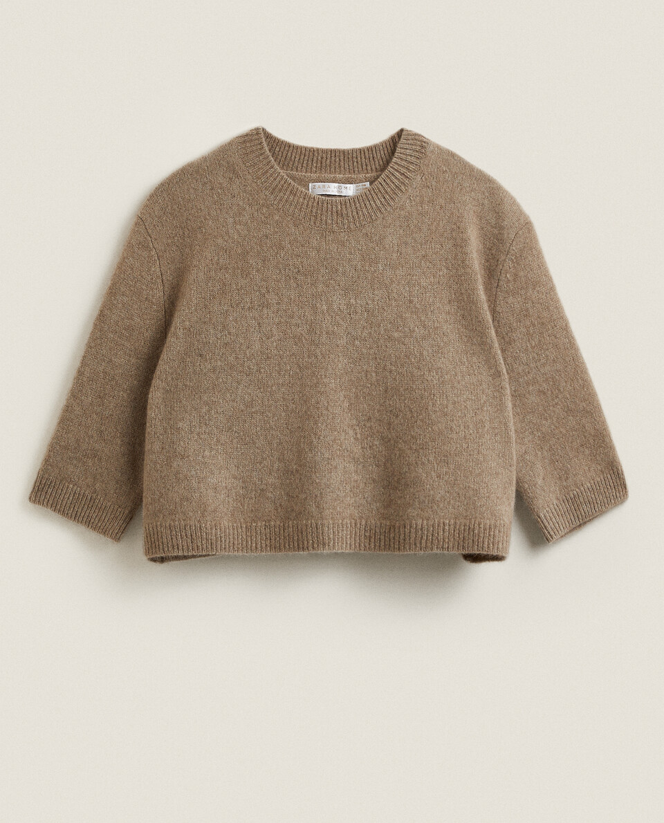 Cropped best sale cashmere sweater