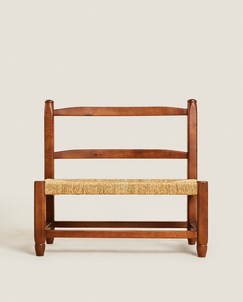 ASH WOOD BENCH WITH BACK