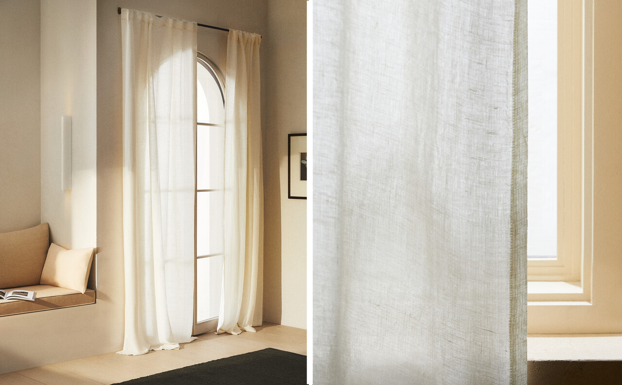Las cortinas de lino más buscadas y deseadas están rebajadas (y mucho) en  Zara Home