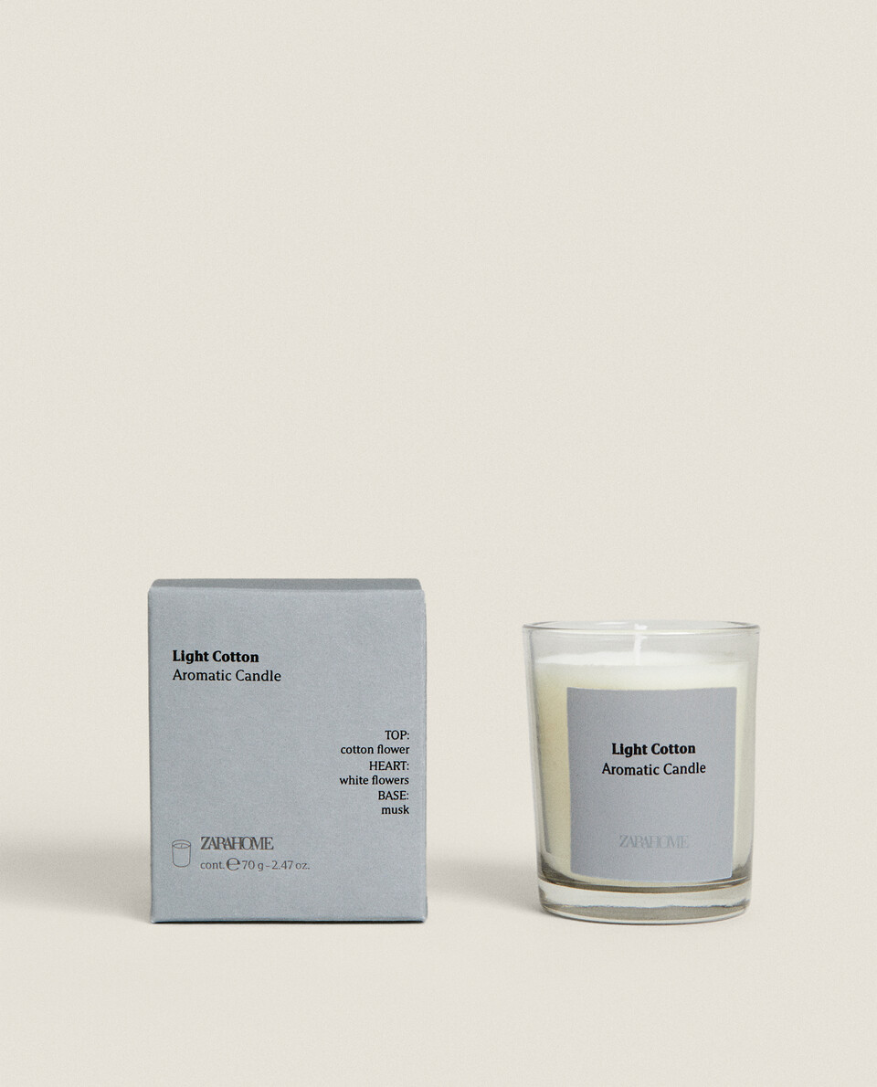 (70 G) LIGHT COTTON MINI SCENTED CANDLE