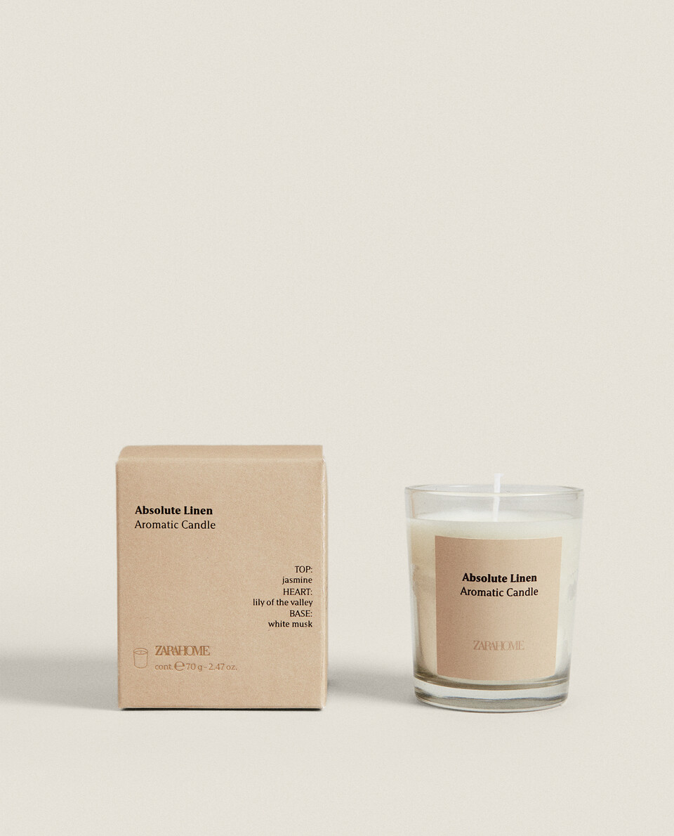 (70 G) ABSOLUTE LINEN MINI SCENTED CANDLE
