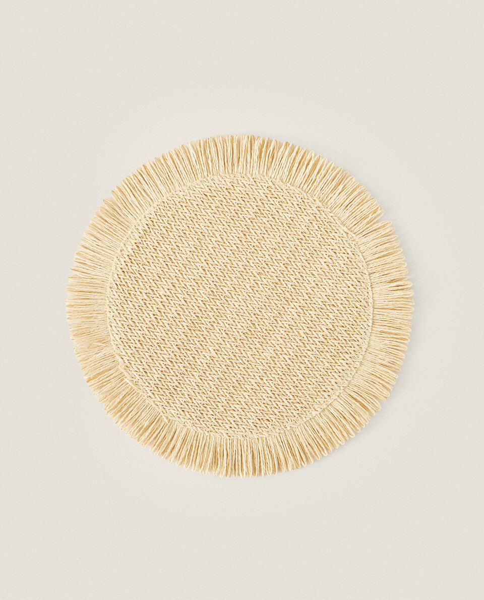 SET DE TABLE PAPIER FRANGES Zara Home France