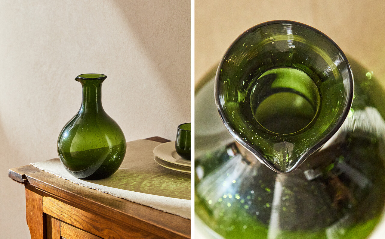 BOUTEILLE VERRE RECYCLABLE BULLES
