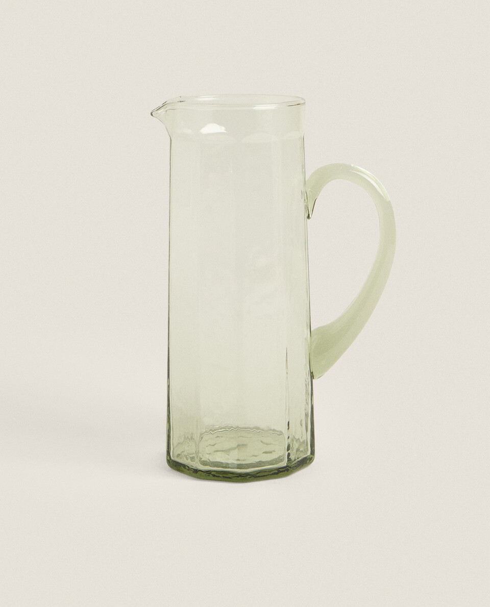 HAMMERED GLASS JUG Zara Home Bahrain