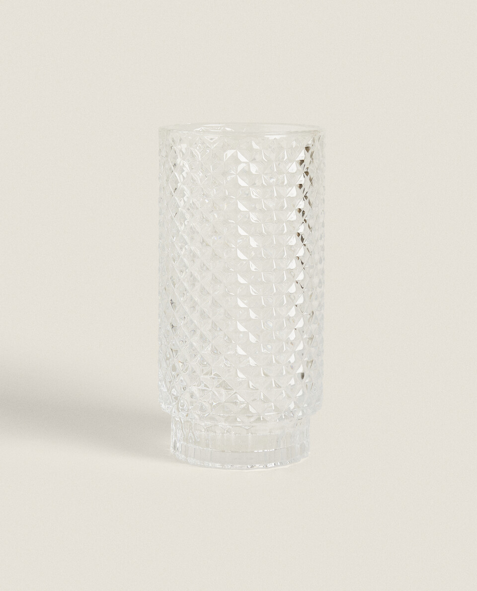 RAISEDDESIGN GLASS VASE Zara Home UAE ABU DHABI/AL AIN/RAS ALKHAIMAH‎