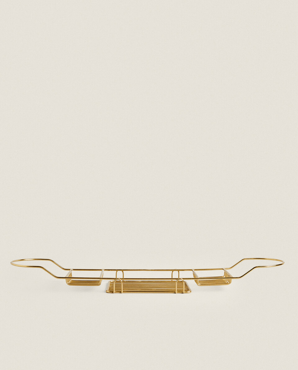GOLDEN METAL BATH TRAY | Zara Home United States of America