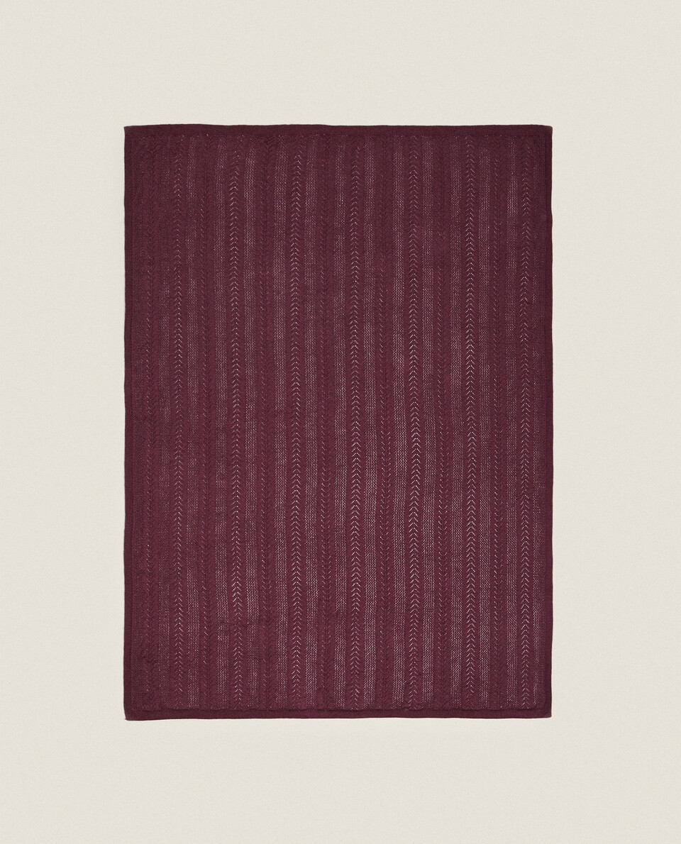 CHILDREN’S COTTON KNIT BLANKET