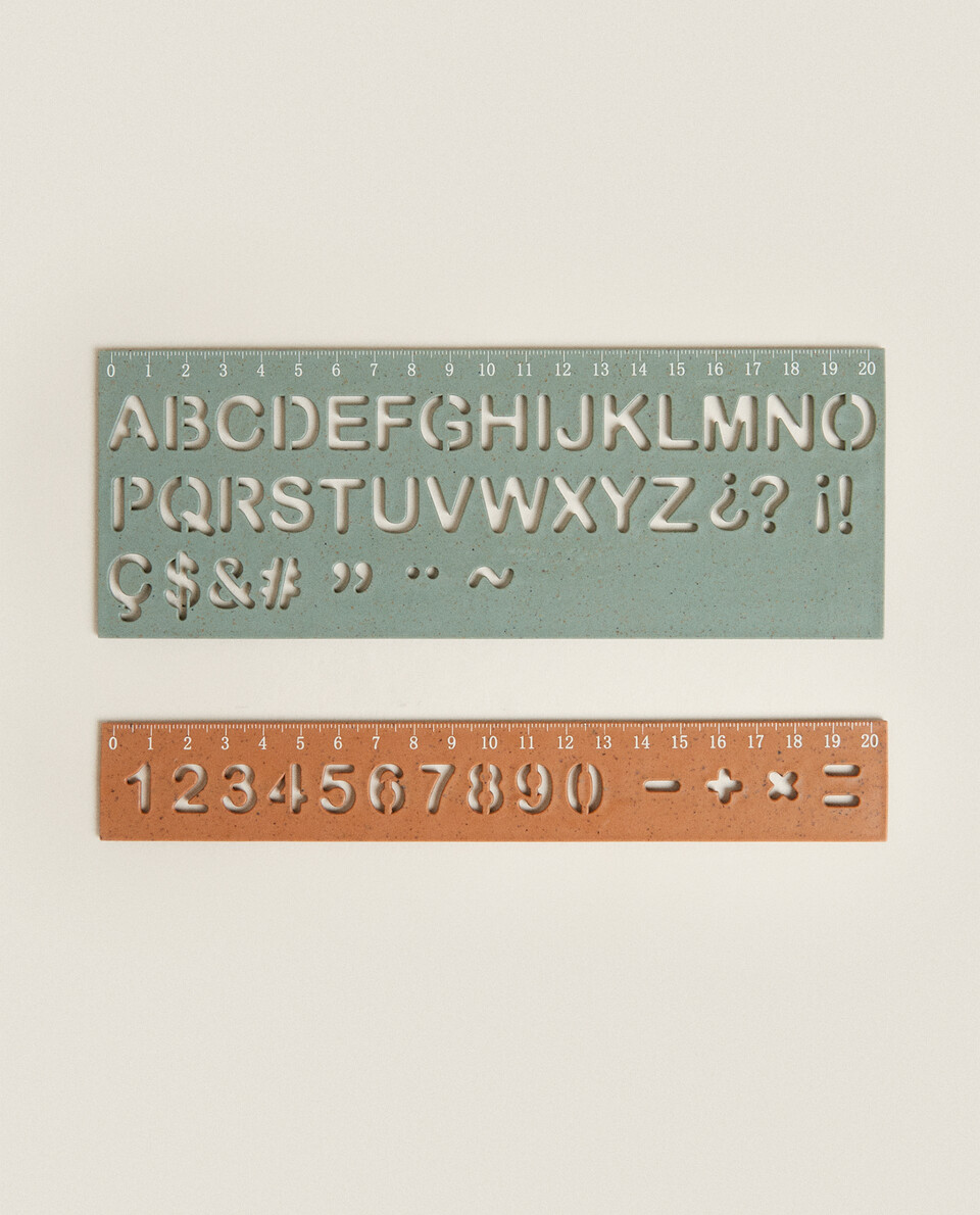 NUMBER AND ALPHABET RULERS (PACK OF 2)