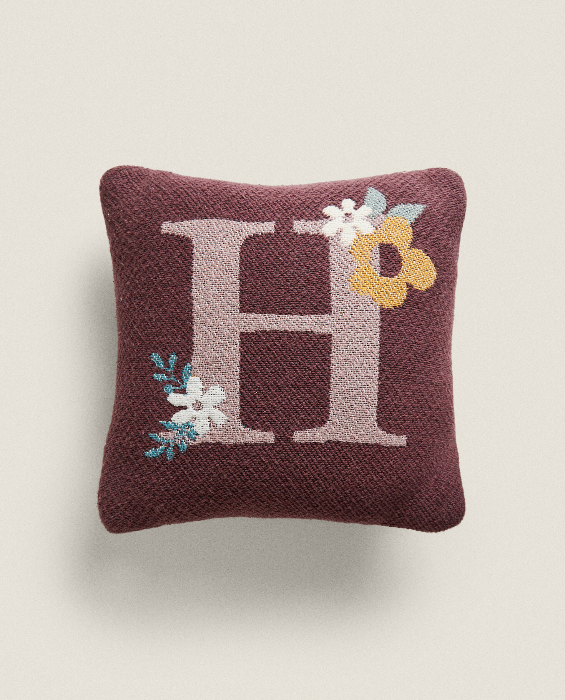 Letter h outlet pillow