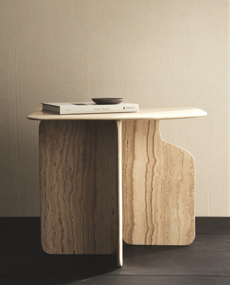 TABLE LAMP AND TRAVERTINE TABLE | Zara Home United States of America