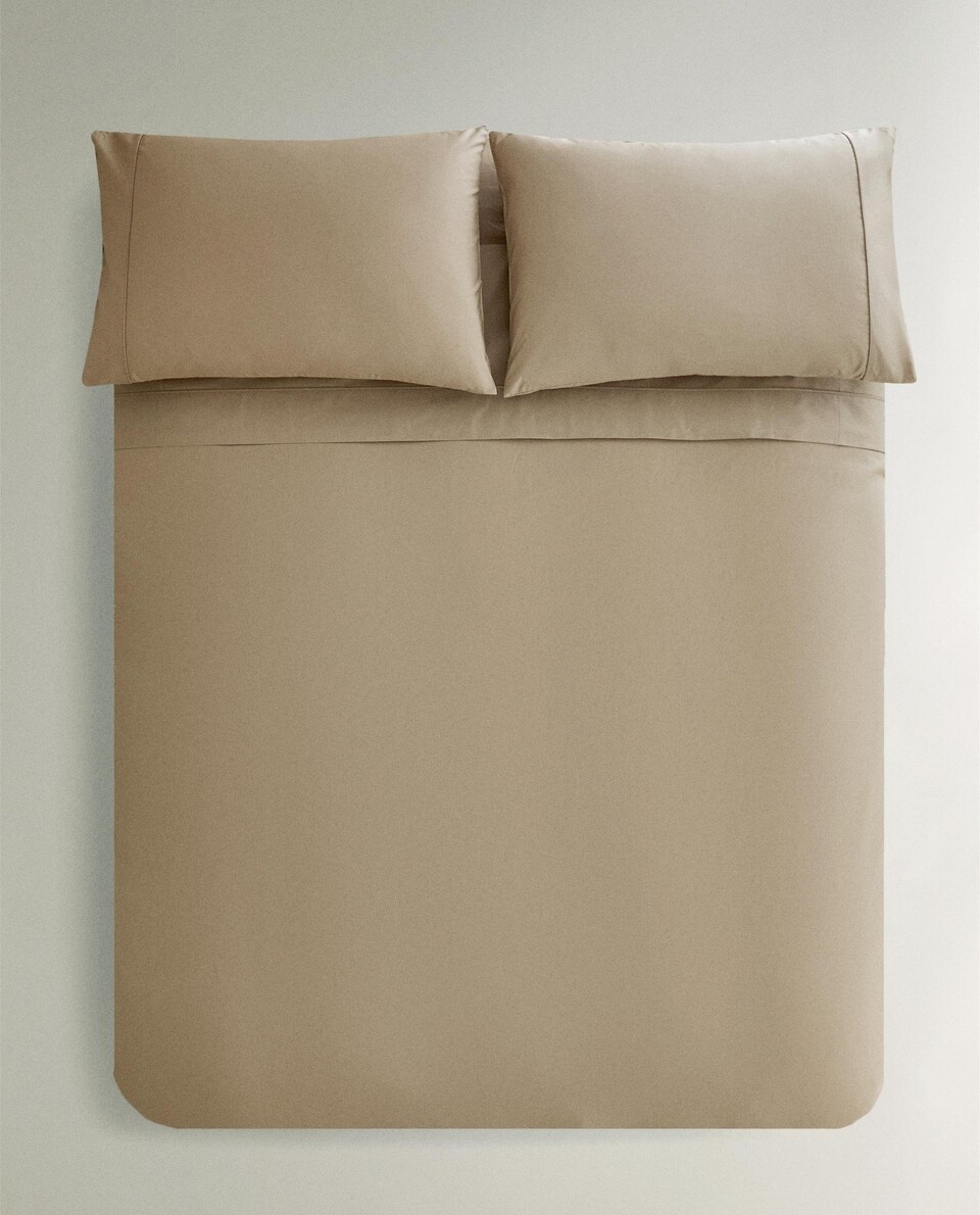 新品未使用　ZARA HOME ダブルベッド掛け布団カバー セット パーケルコットン 掛け布団カバー（300スレッド） | Zara Home