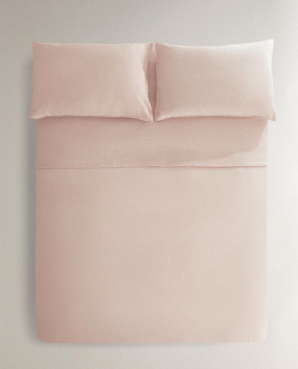 新品未使用 ZARA HOME 羽毛布団 ダウンデュべ ウォッシュリネン羽毛布団カバー(140 GxM²) | Zara Home 日本