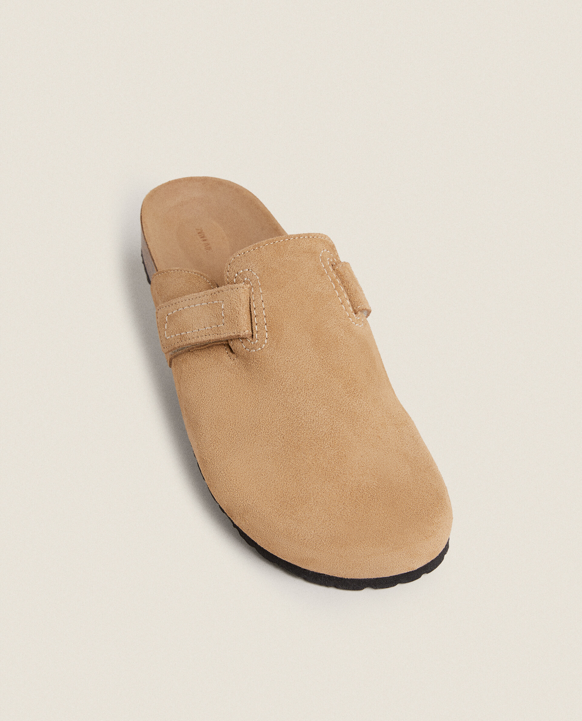 トップステッチ レザー クロッグサンダル | Zara Home 日本/Japan トップステッチ レザー クロッグサンダル | Zara Home 日本/Japan