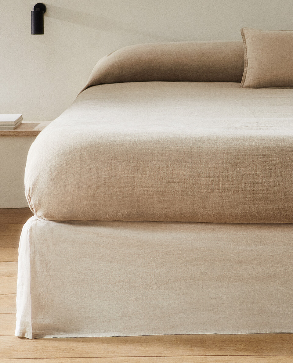 フェードリネン ベッドスカート | Zara Home 日本/Japan フェードリネン ベッドスカート | Zara Home 日本/Japan