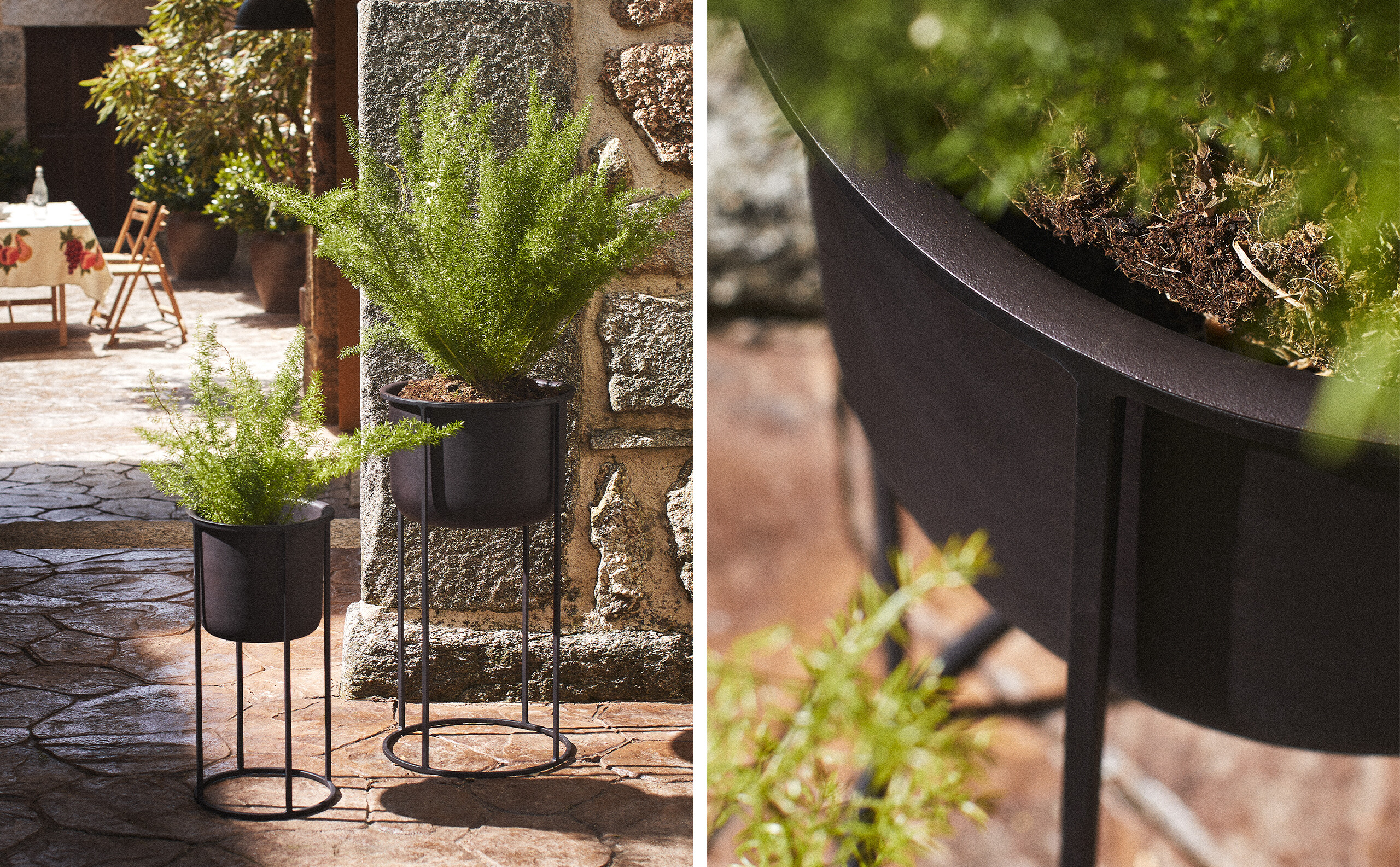 METALLIC FLOWERPOT