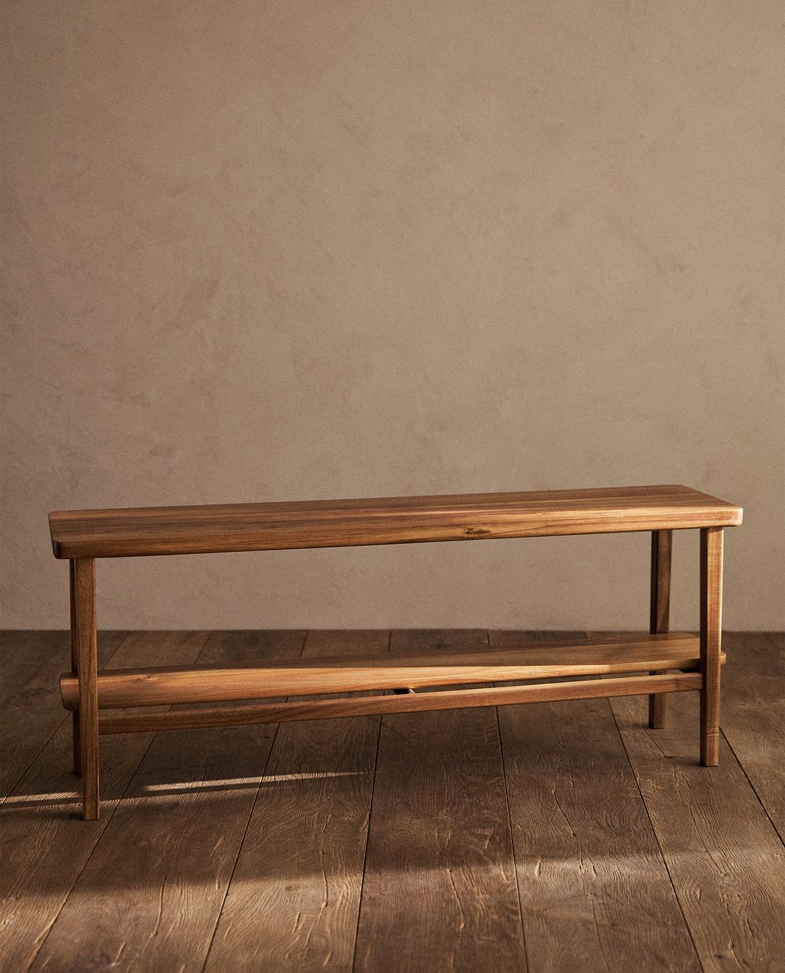 2人掛けベンチチェア アカシア | Zara Home 日本/Japan