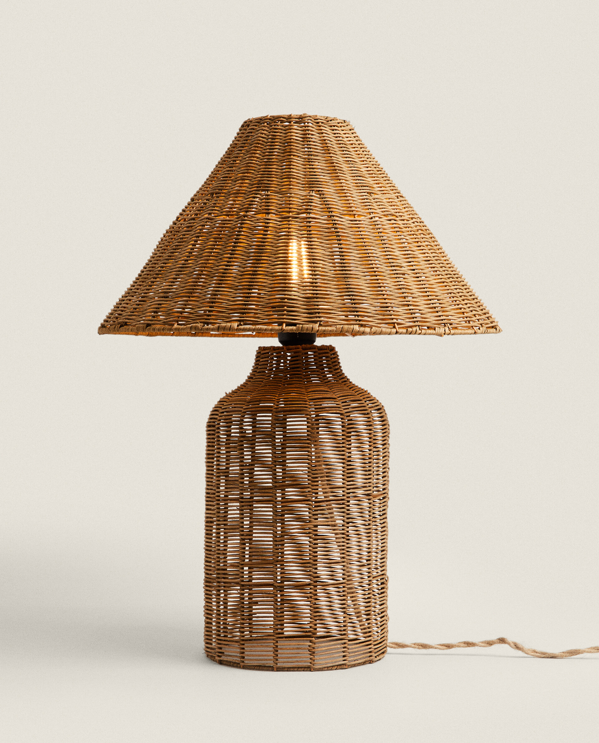 RATTAN TABLE LAMP Zara Home United Kingdom