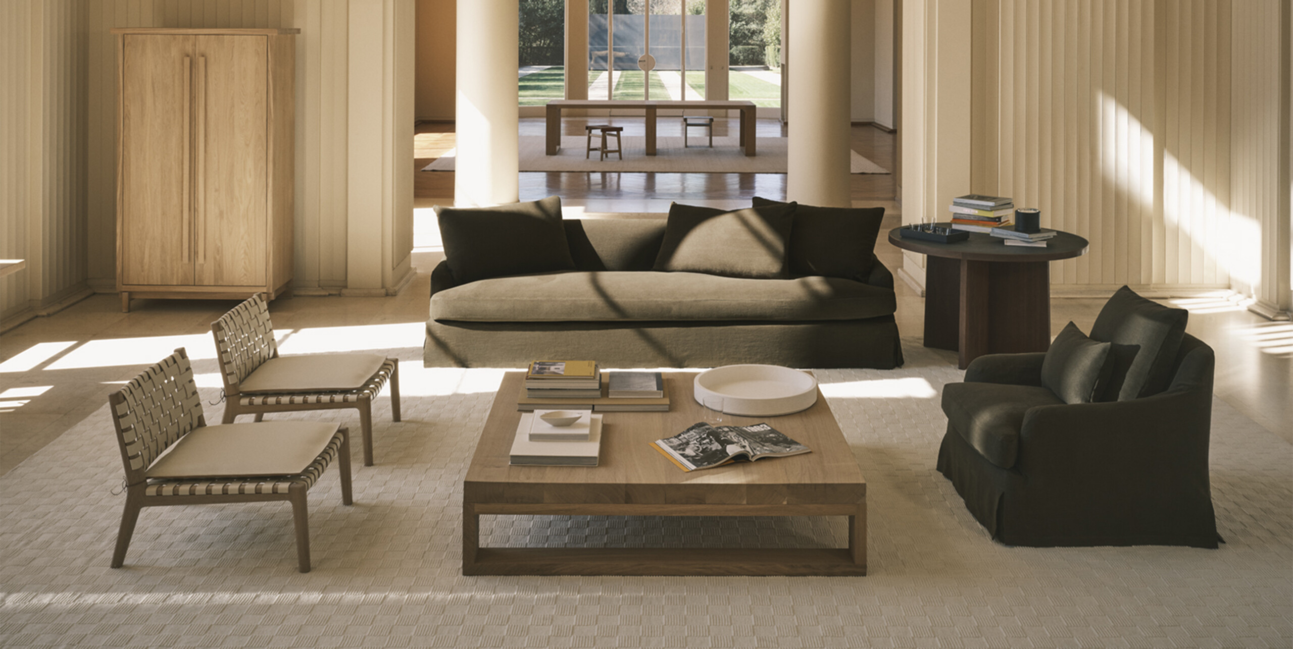 ZARA HOME レザーローソファ フォールディングチェア 本革