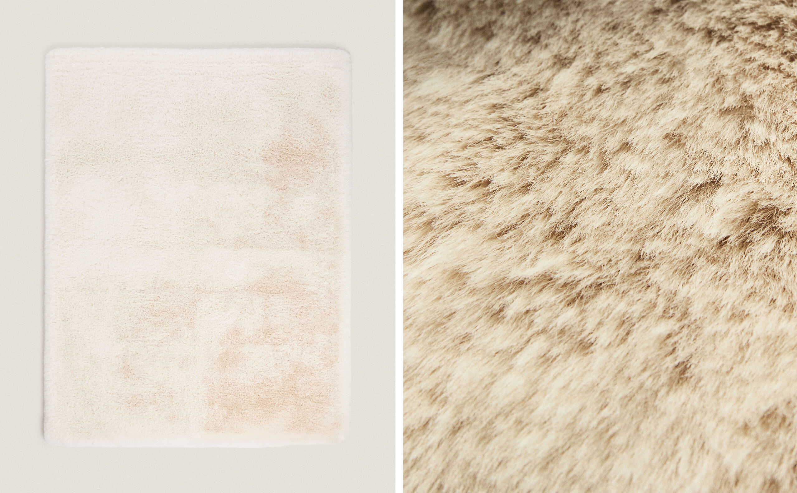 PLAIN FAUX FUR RUG