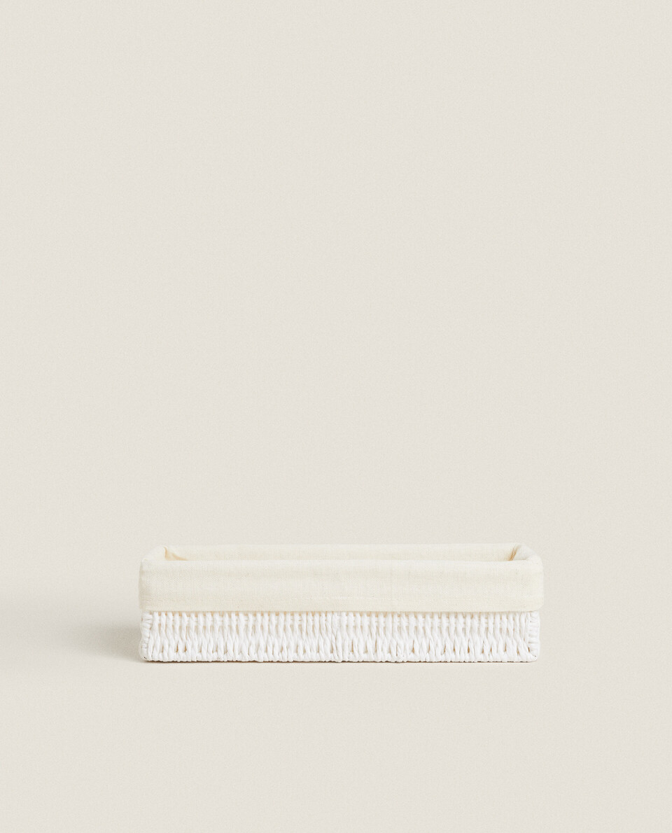 長形バスケット 布地内張り | Zara Home 日本/Japan