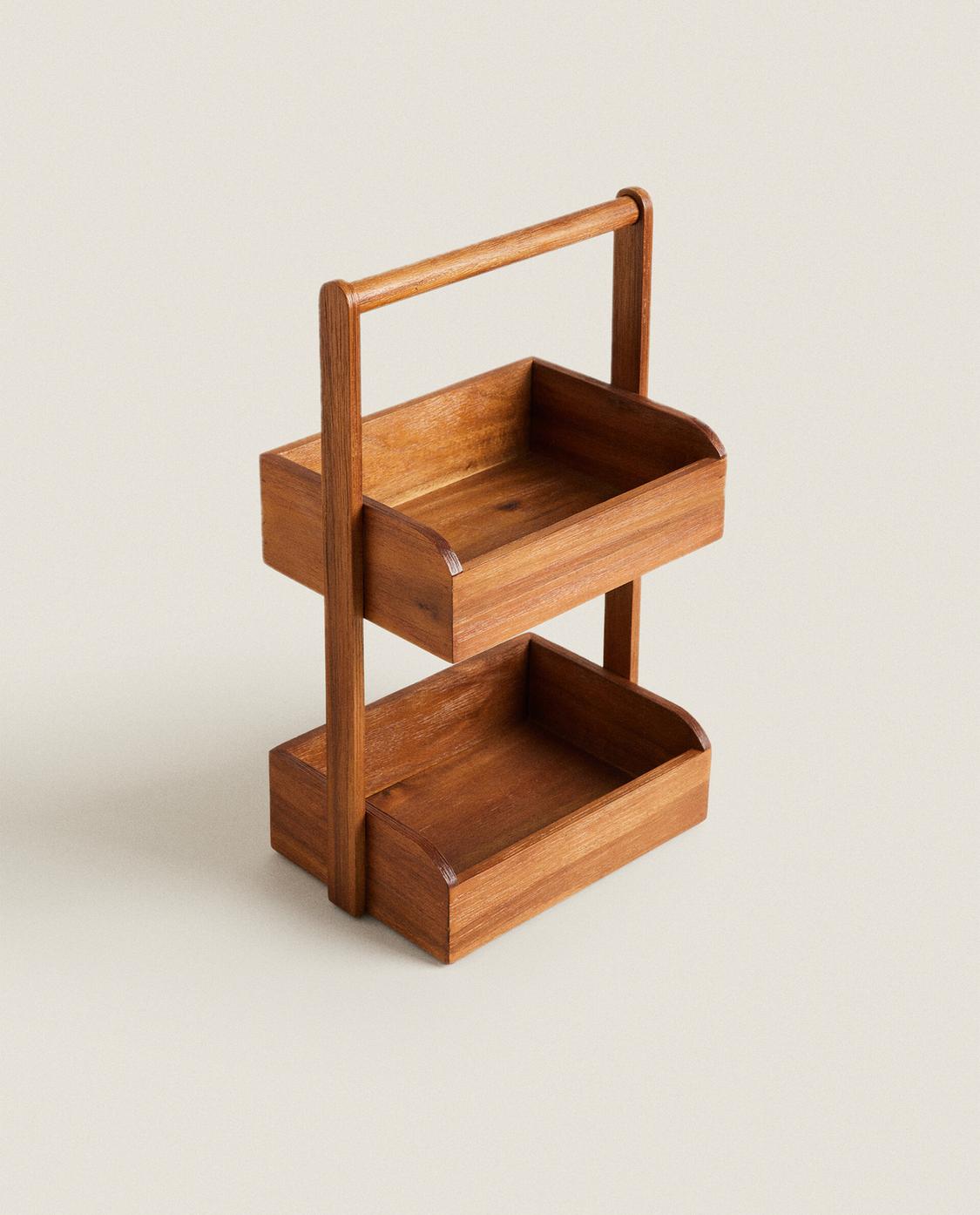ZARA HOME】アカシアシェルフ/シェルフ/棚/収納棚/サイドテーブル